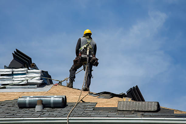 Professional Gutter Installation technician working in North Versailles, PA